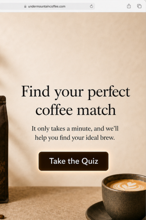 Landing page install example